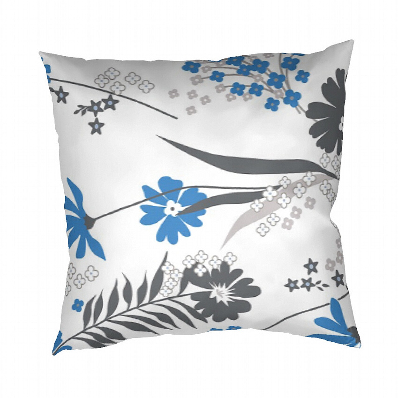 Dadka Povlak na polštář krep Agáta denim na bílém Varianta: Povlak na polštář krep Agáta denim na bílém 40x40 cm