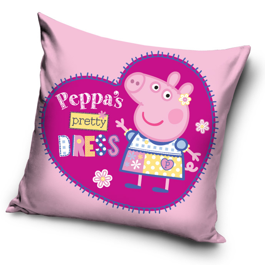 Levně Carbotex Dětský polštářek Prasátko Peppa Modelka