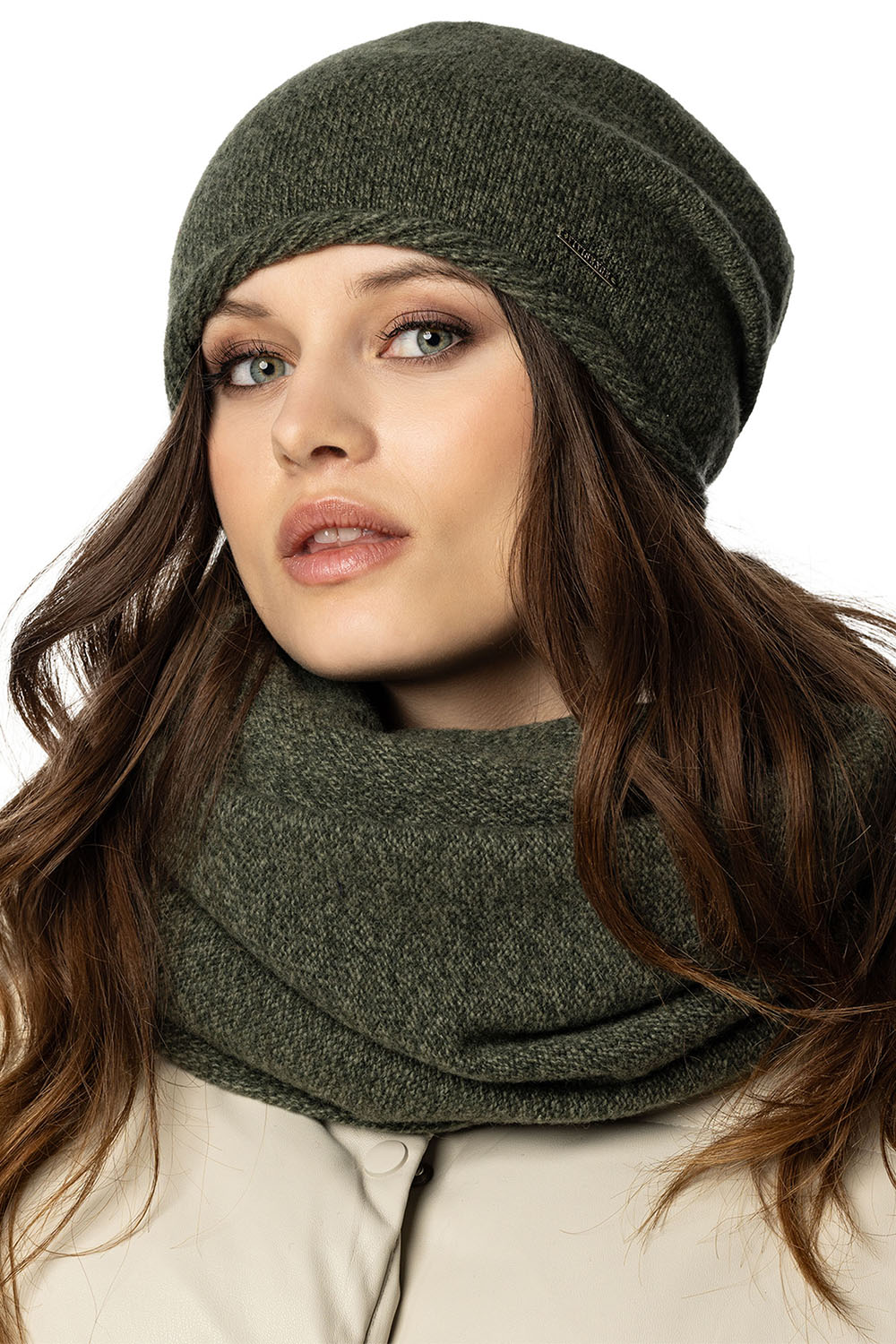 Čepice Vivisence 7087 - výprodej Barva: Zelená, Velikost: UNI