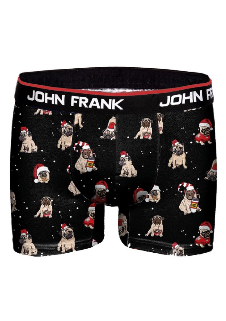 Pánské boxerky John Frank JFBD01 Barva: Černá