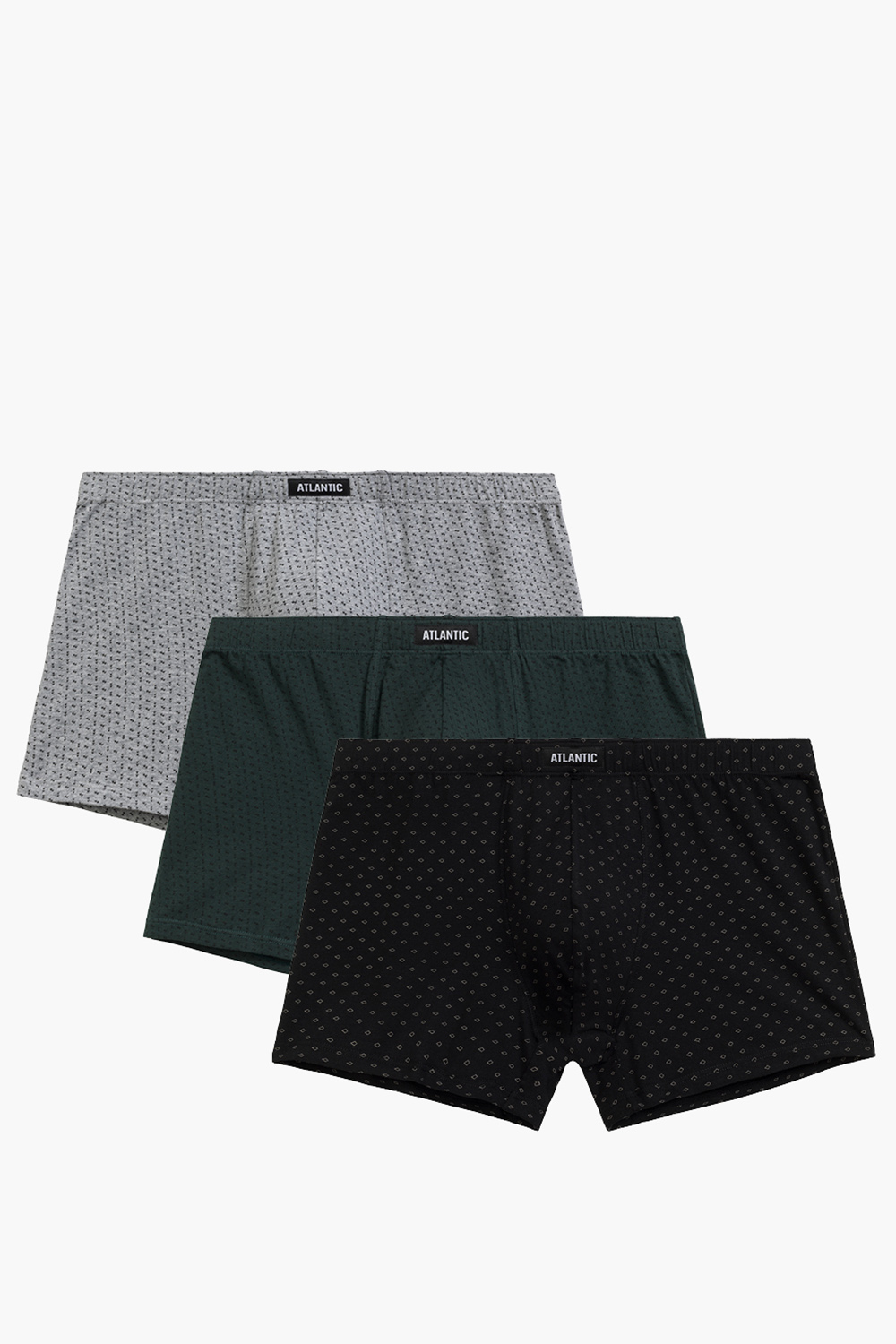 Boxerky Atlantic 3MH-197 3 pcs Barva: Šedá, Velikost: M