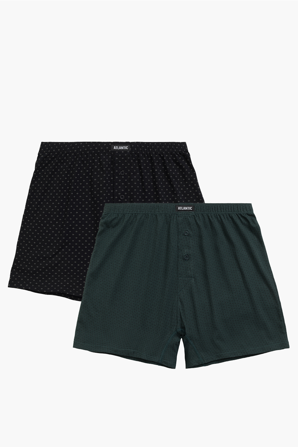 Trenýrky Atlantic 2MBX-059 2 pcs Barva: Černá, Velikost: S