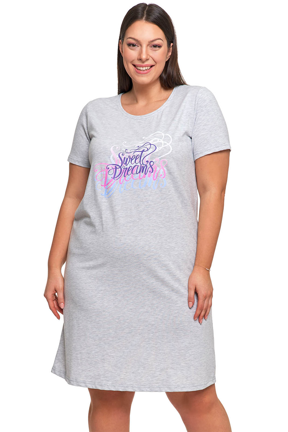 Noční košile Moraj PDK3500-007 Barva: Šedá, Velikost: 3XL