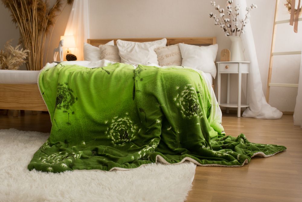 Kvalitex Beránková deka 150x200cm Pampeliška zelená