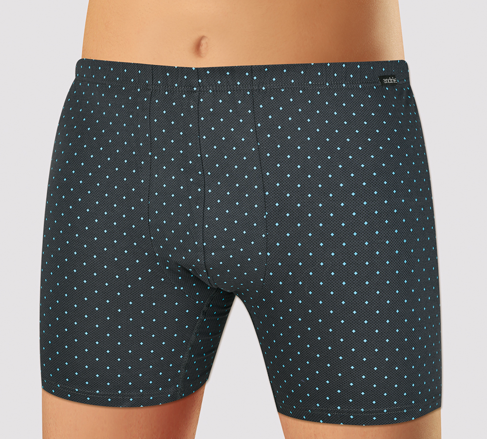 Boxerky Andrie PS 5872 Lycra Barva: Šedá - tmavě, Velikost: L
