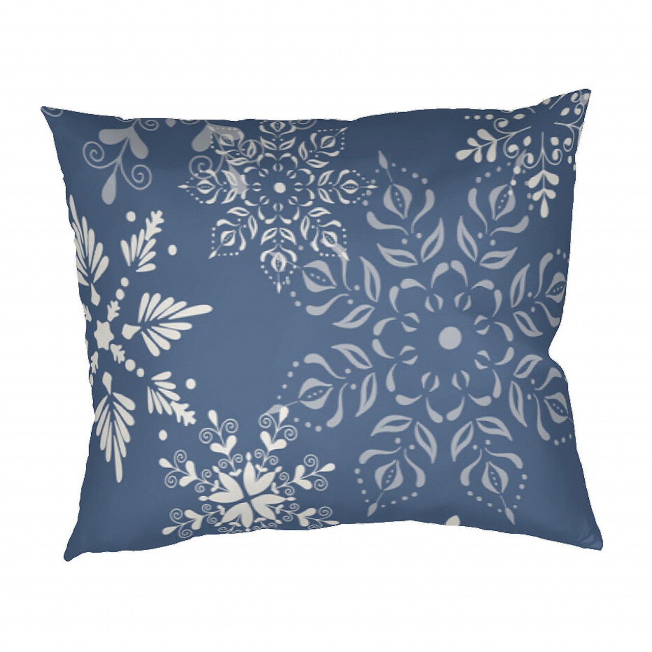 Dadka Povlak na polštář krep Snowflakes šedomodré Varianta: Povlak na polštář krep Snowflakes šedomodré 70x90 cm