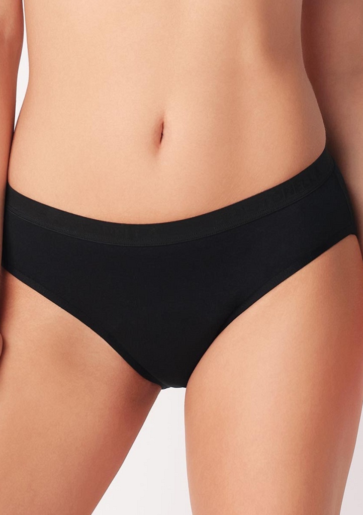 Dámské menstruační kalhotky Cotonella ADB62 Barva: Černá, Velikost: XXL