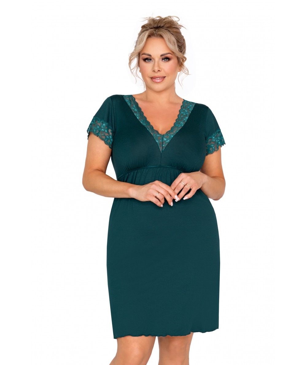 Dámská košilka Donna Mariza plus - green Barva: Zelená, Velikost: 5XL