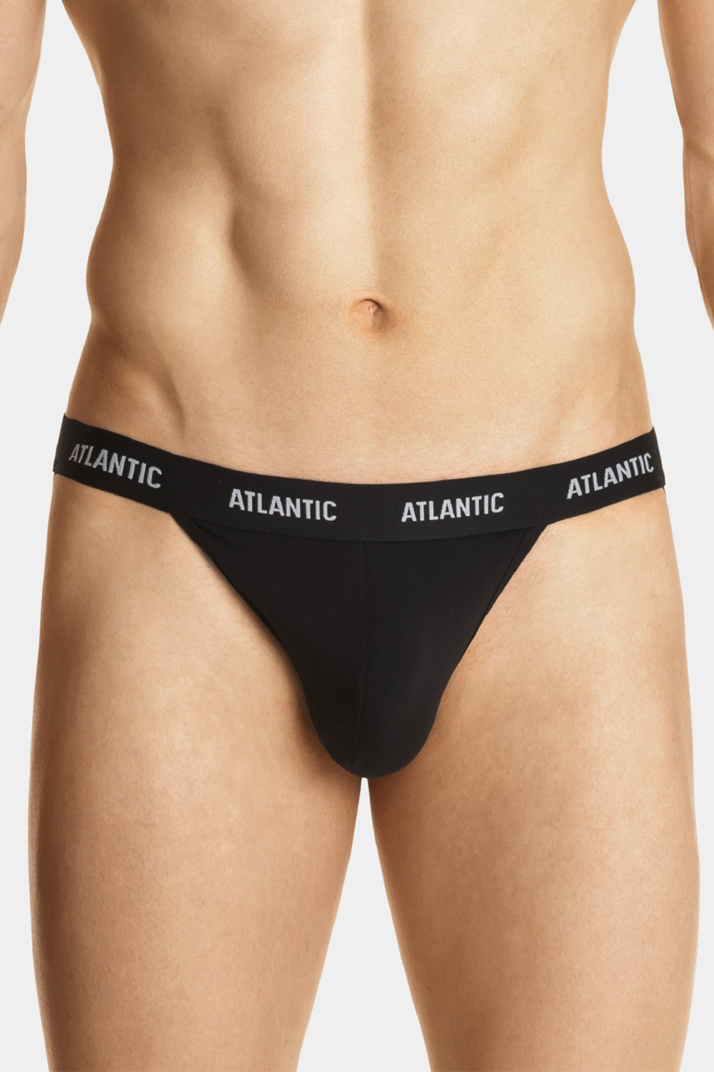 Pánská tanga Atlantic MP-1571 Jock strap Barva: Černá, Velikost: S