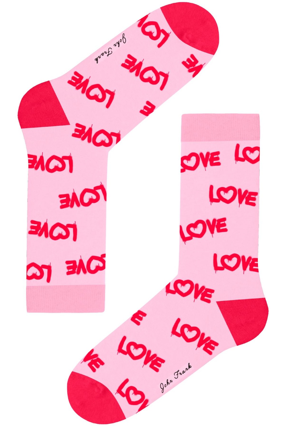 Dámské ponožky John Frank WJFLSFUN65 Barva: Růžová - světle, Velikost: UNI