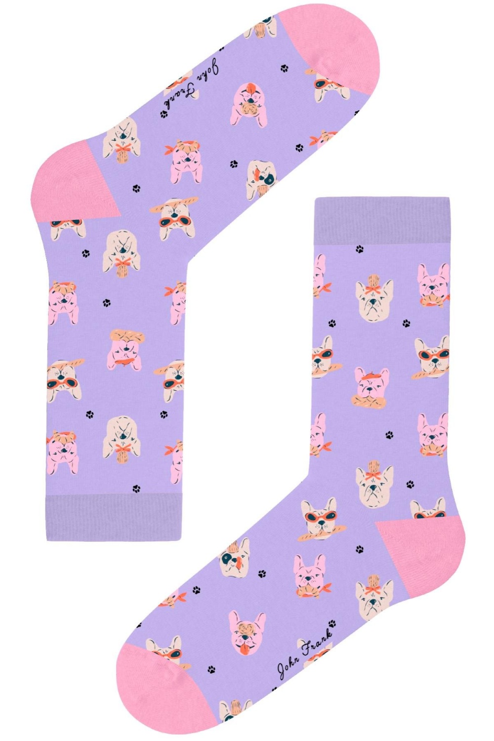 Dámské ponožky John Frank WJFLSFUN70 Barva: Fialová, Velikost: UNI