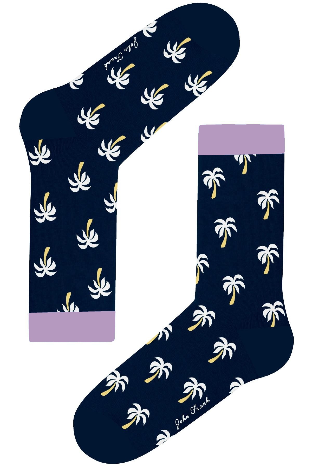 Dámské ponožky John Frank WJFLSFUN62 Barva: Modrá - tmavě, Velikost: UNI