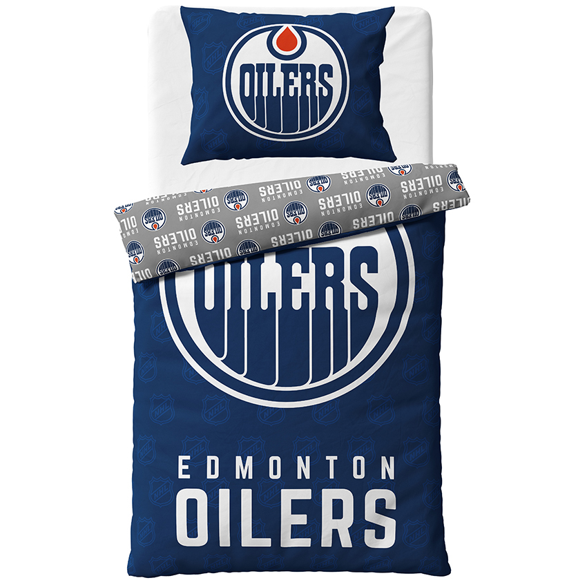 TipTrade s.r.o. Hokejové povlečení NHL Edmonton Oilers Shields Varianta: Velikost: 140x200 + 70x90 cm