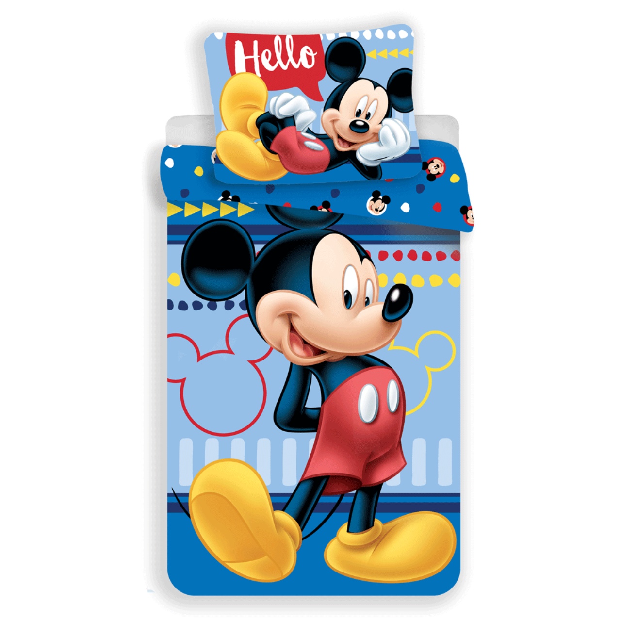 Jerry Fabrics Povlečení Mickey 004 Hello Varianta: Povlečení Mickey 004 Hello 140x200, 70x90 cm