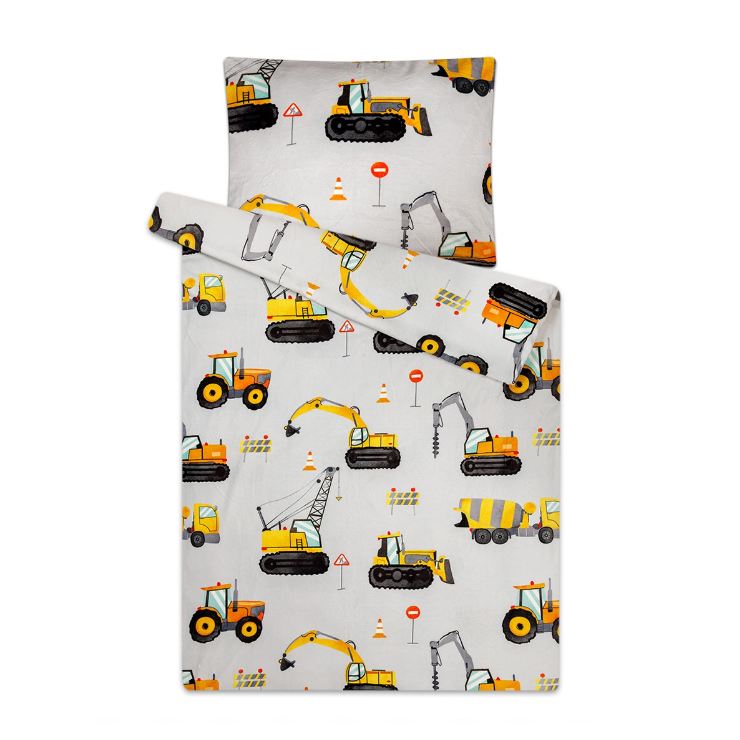 Svitap Povlečení mikroflanel Bagr Varianta: Povlečení mikroflanel Bagr 140x200, 70x90 cm