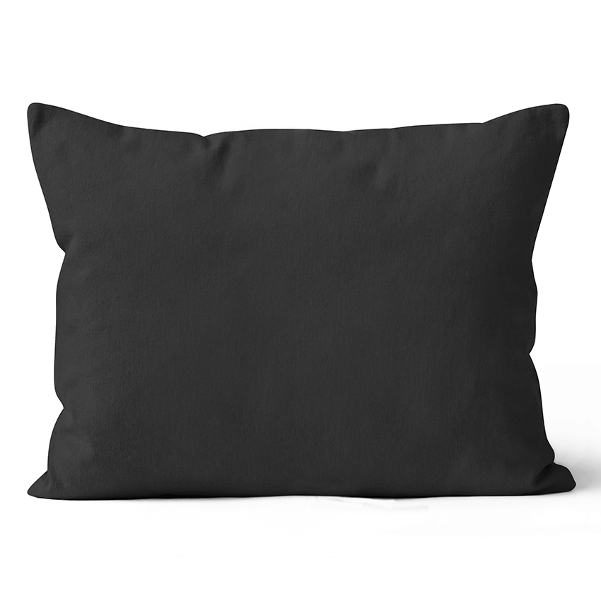 TipTrade s.r.o. Mikroplyšový povlak na polštář 50x70 cm Černý