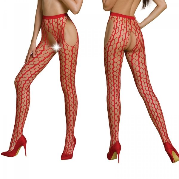 Punčochy Passion ECO S007 red - stocking