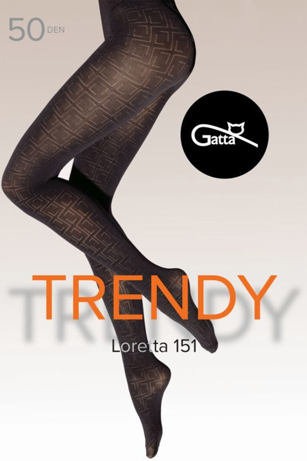 Silonkové punčocháče Gatta Loretta 151 50 DEN Barva: Černá, Velikost: 3-M