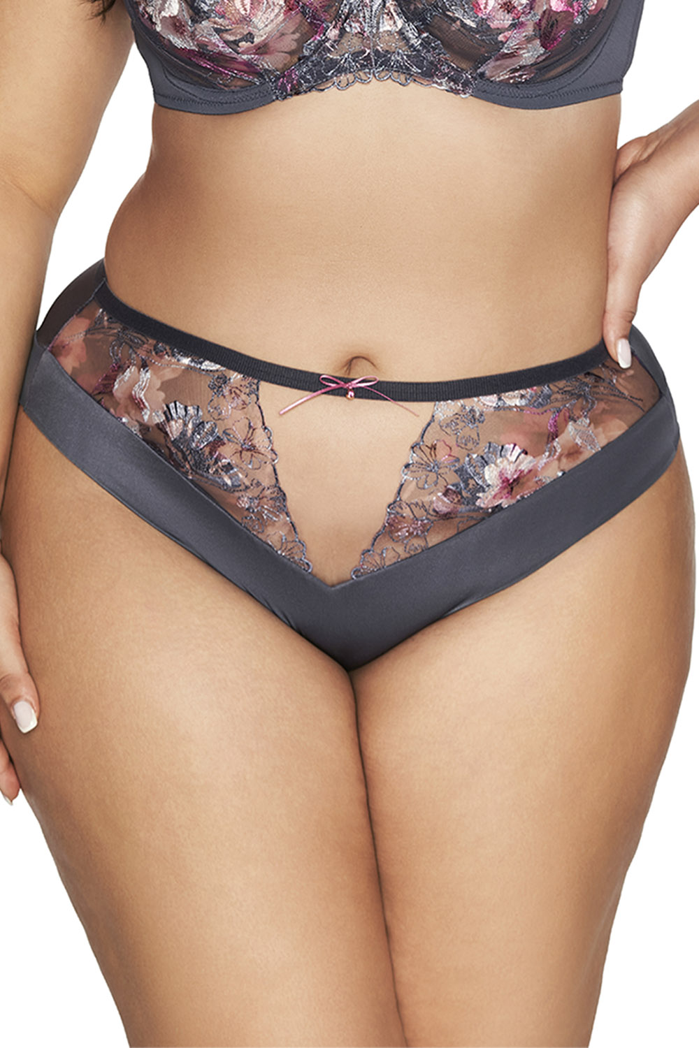 Brazilky Ava 2123/B Romance Barva: Šedá, Velikost: S