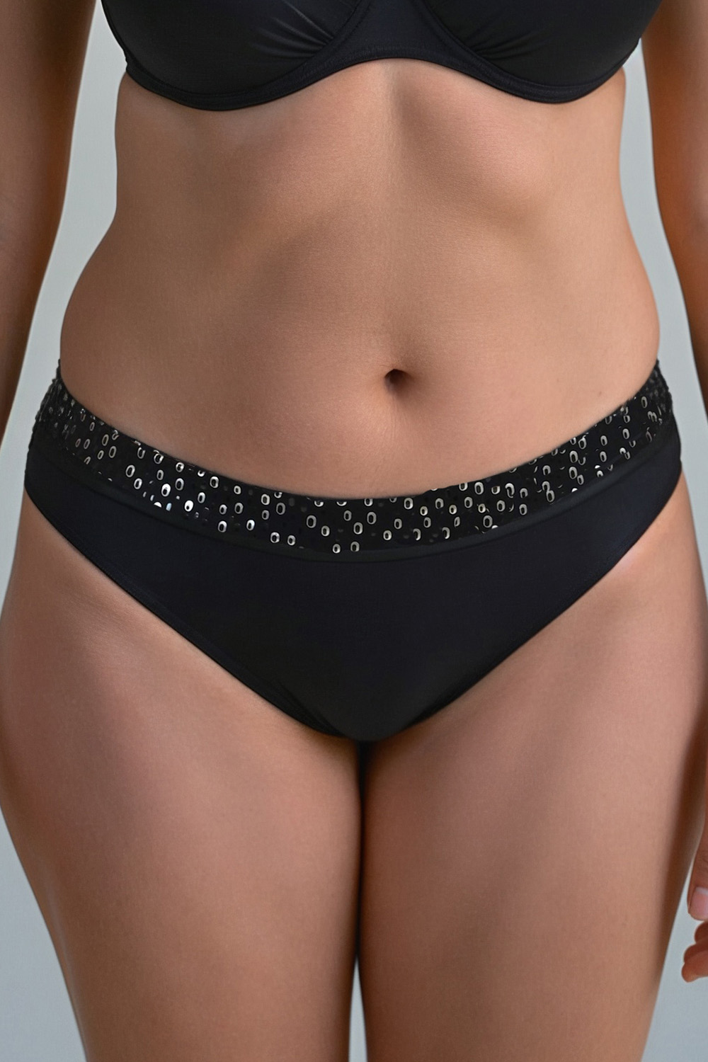 Spodní díl plavek Vivisence 3230M Barva: Černá, Velikost: 38