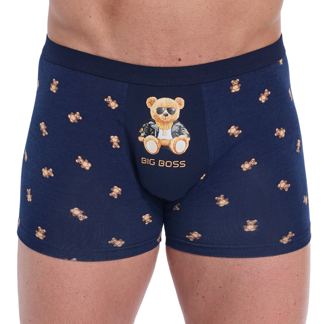 Boxerky Cornette Tattoo 280/245 "Boss" Barva: Modrá - tmavě, Velikost: 2XL