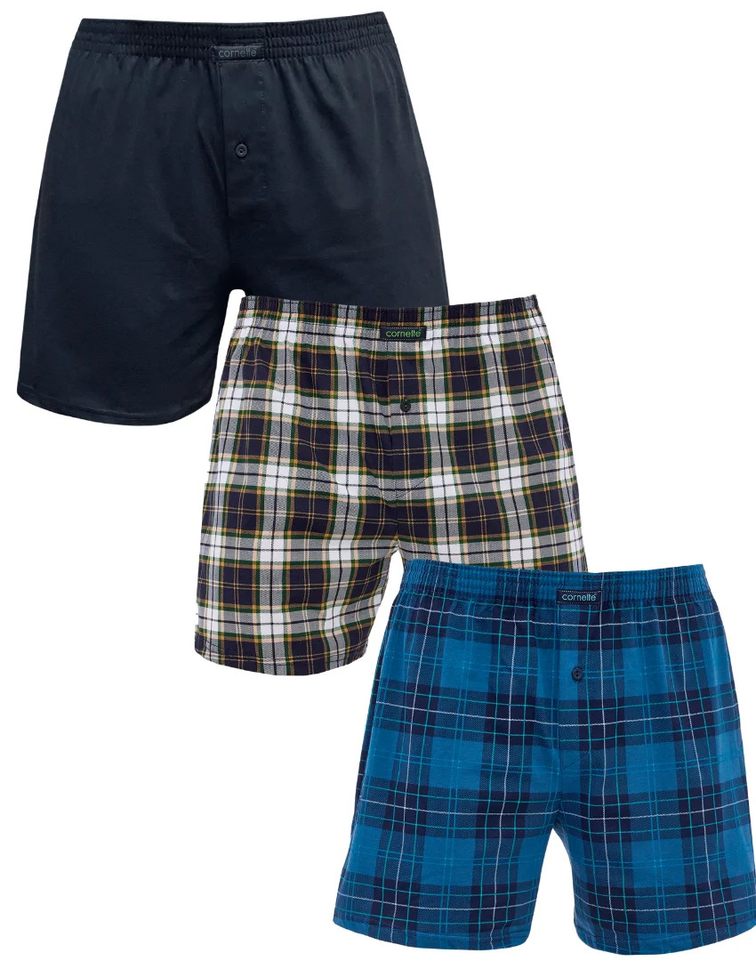 Trenýrky Cornette classic 945/04 pack Barva: Vícebarevná, Velikost: M