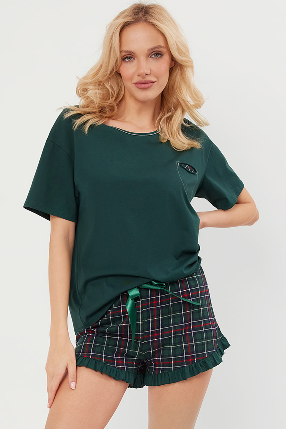 Italská móda Foggia c.r. c.r. barva:zelená/tisk XL