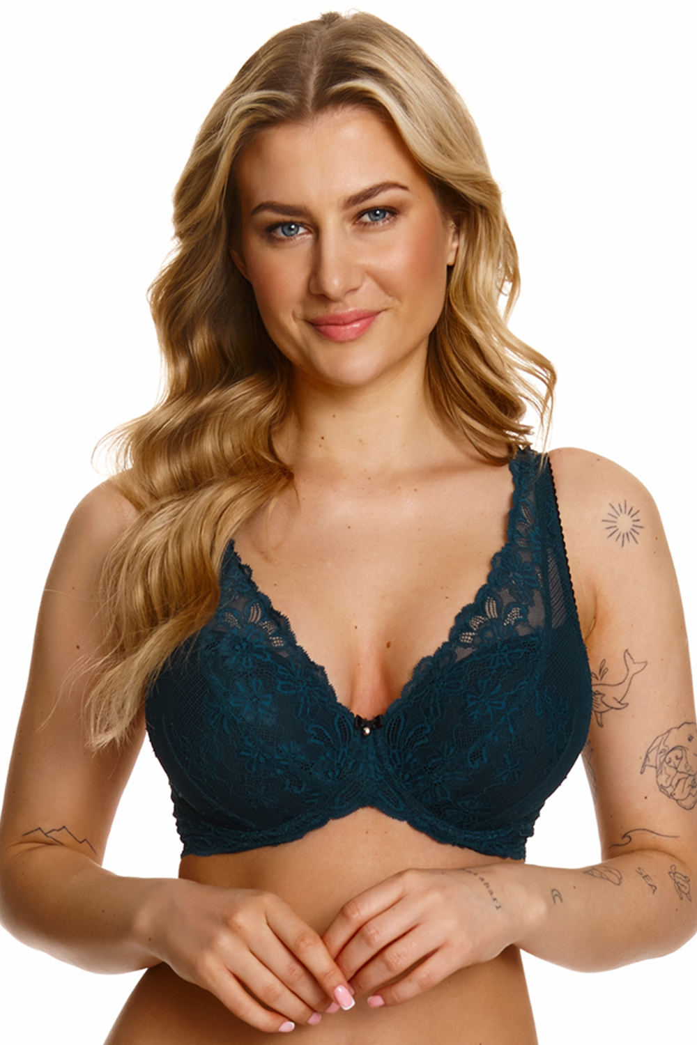 Podprsenka Lupo 2408 - Push - up Barva: Tyrkysová, Velikost: 75A