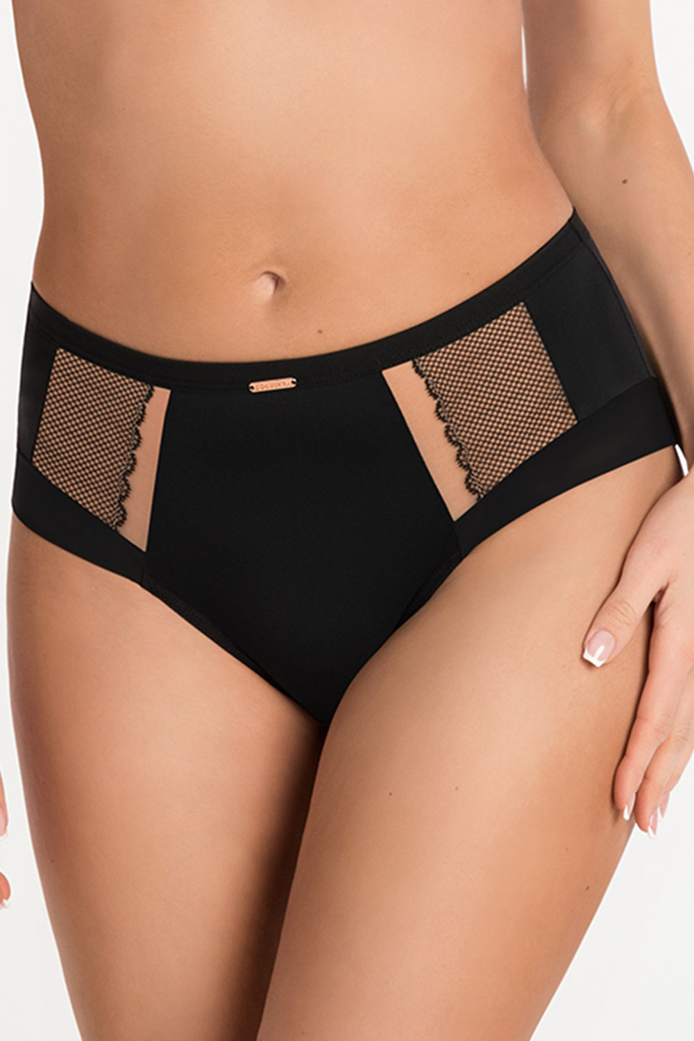 Kalhotky Gorsenia K442/1 Luisse Barva: Černá, Velikost: S