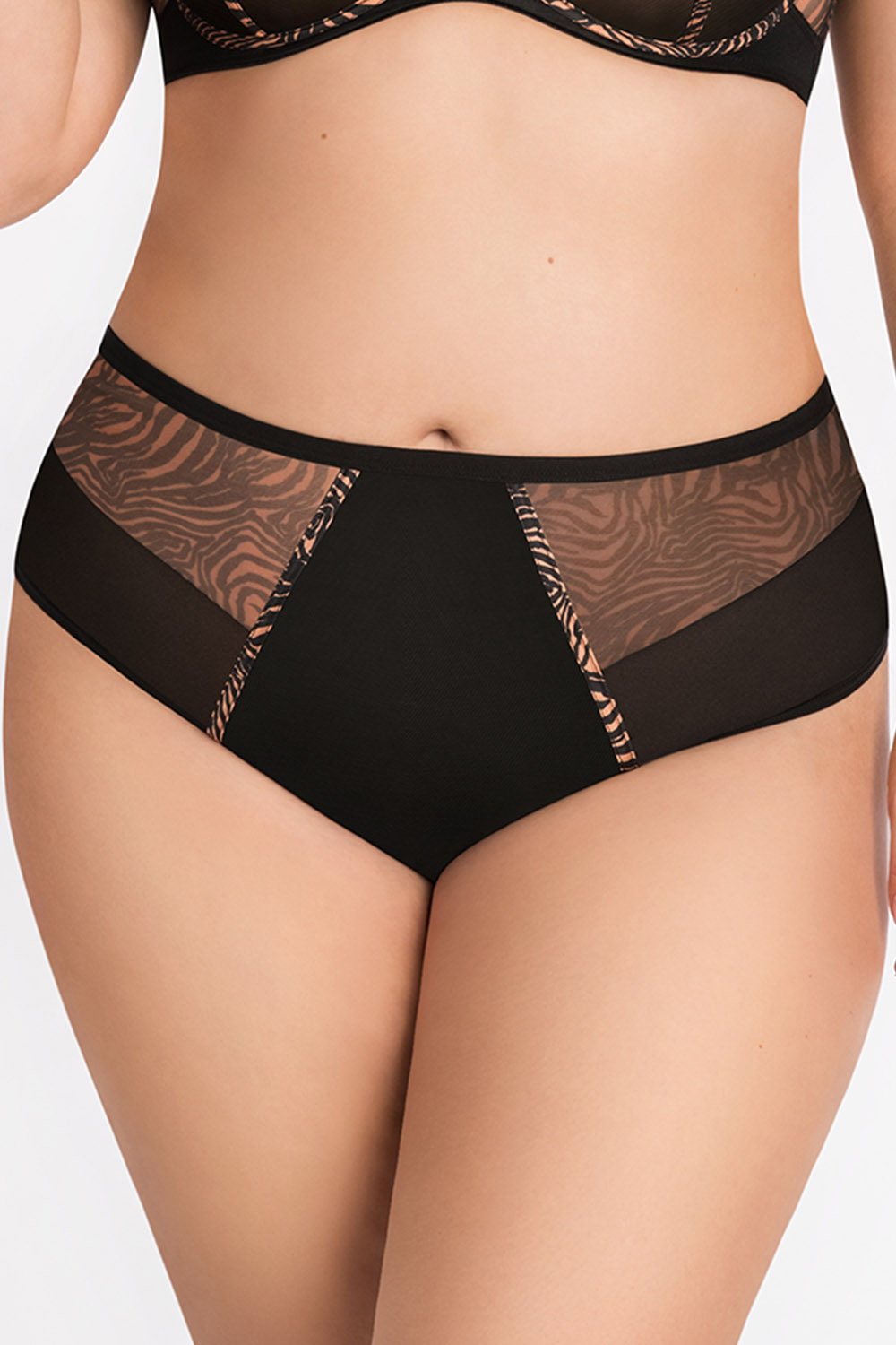 Kalhotky Gorsenia K880 Gisel Barva: Černá, Velikost: 4XL