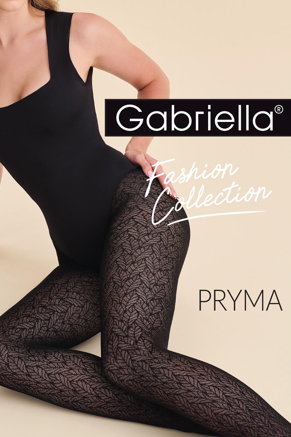 Silonkové punčocháče Gabriella Pryma Code 1216 Barva: Černá, Velikost: 3-M