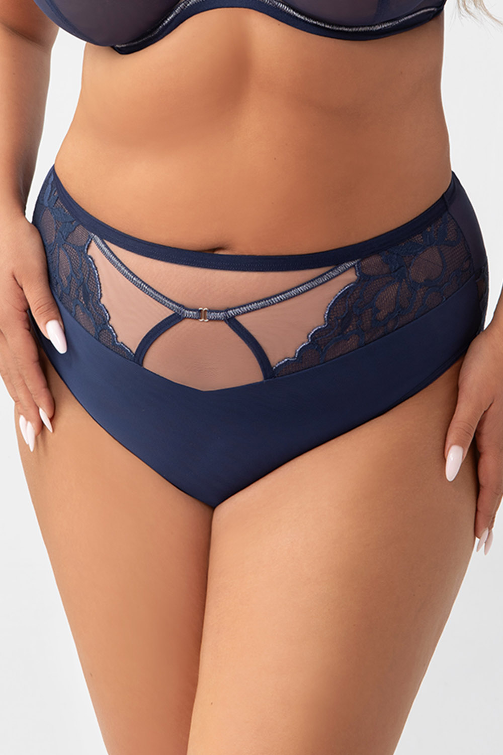 Kalhotky Gorsenia K758/1 Saanvi Barva: Modrá - tmavě, Velikost: 65H