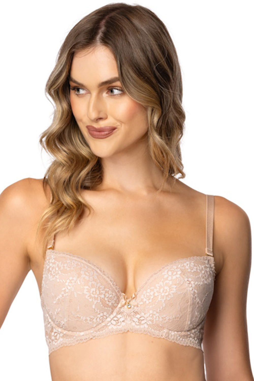 Podprsenka Mat 4001/11 Sonnet - Push - up Barva: Béžová, Velikost: 90C
