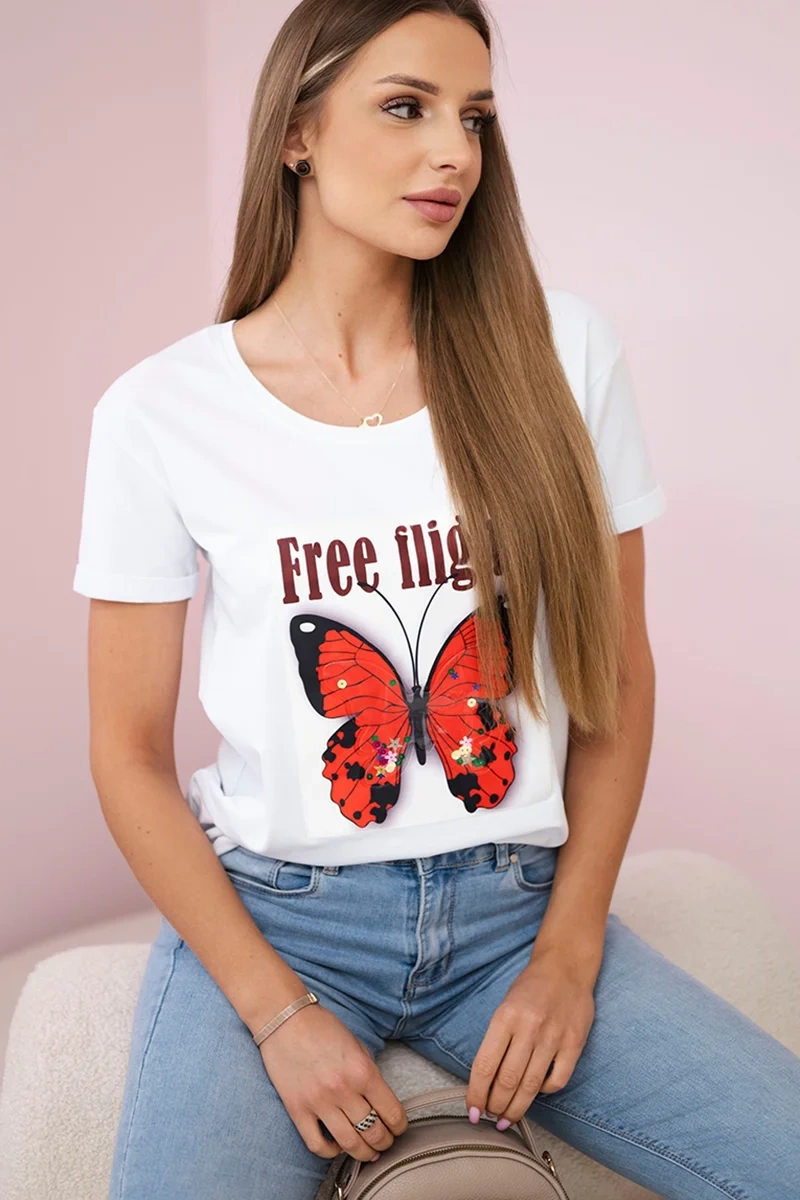 Kesi Dámské triko  Free Flight Barva: Bílá, Velikost: UNI