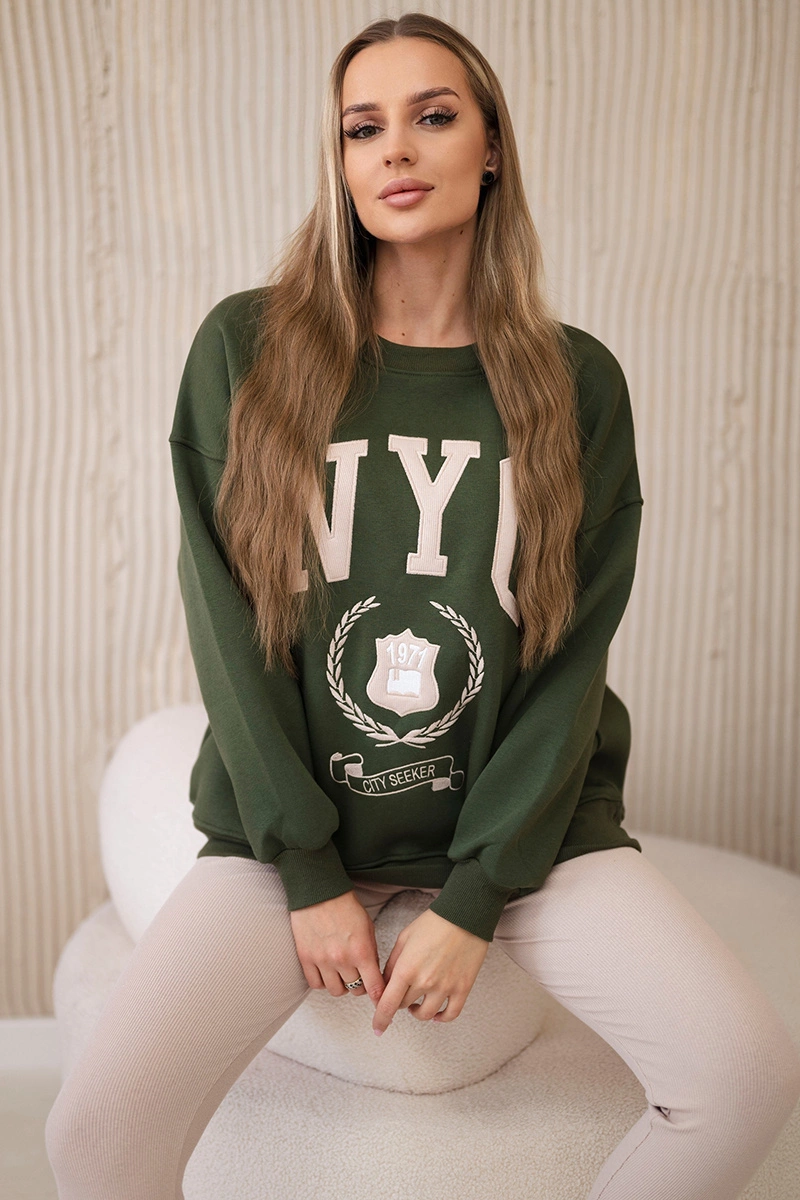Kesi Dámská souprava NYC - mikina + legíny Barva: Zelená, Velikost: UNI