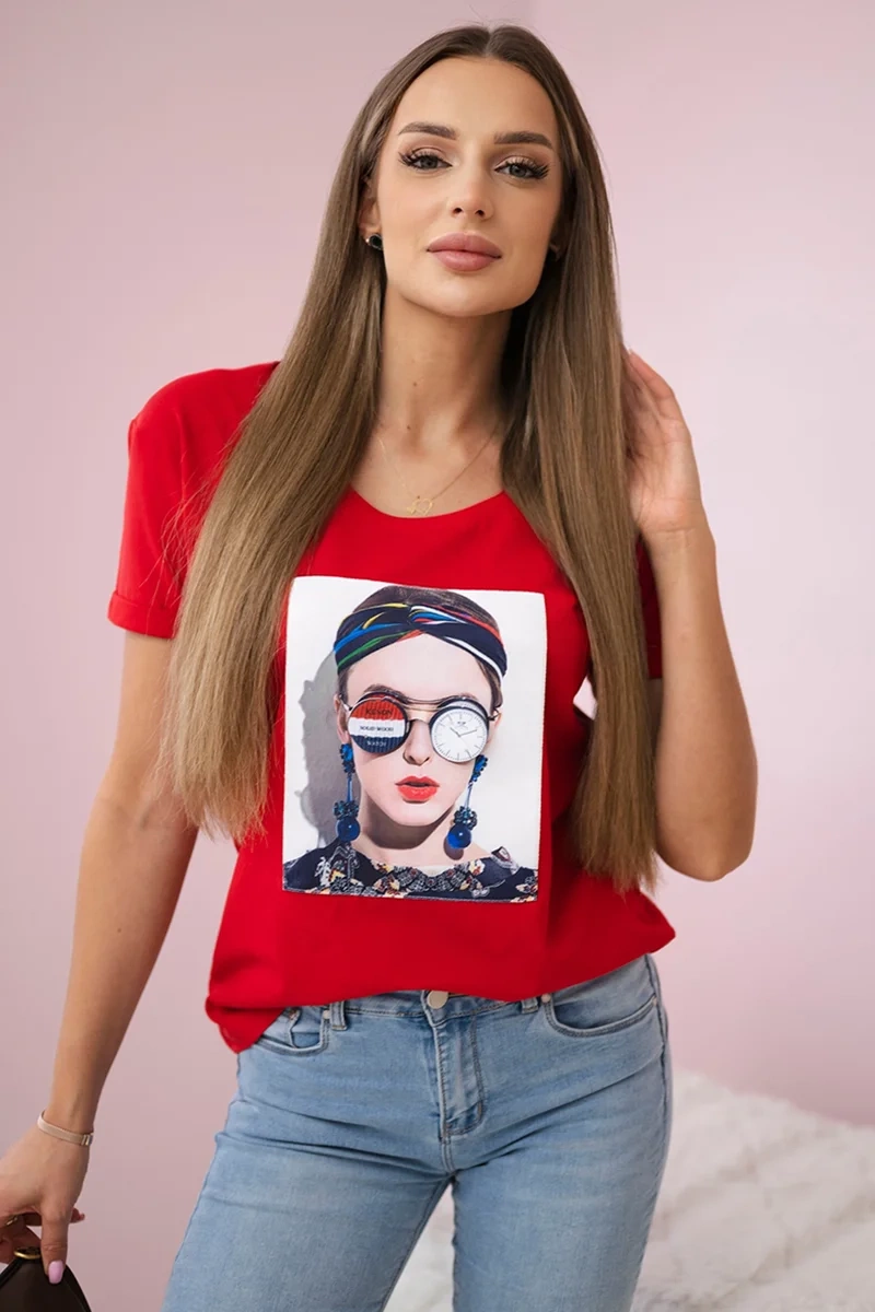 Kesi Dámské tričko Ursa Barva: Červená, Velikost: UNI