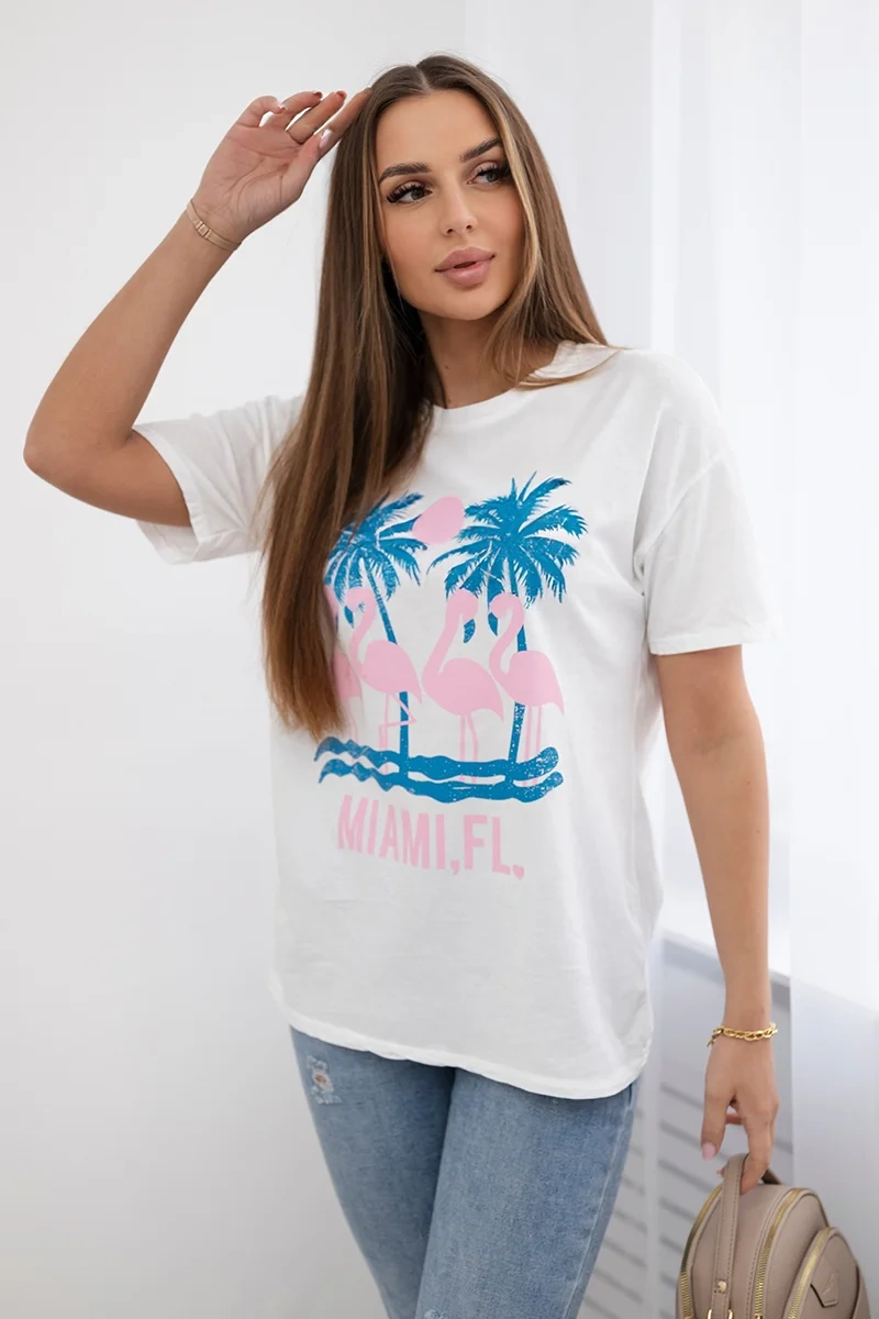 Kesi Tričko  Miami Barva: Bílá, Velikost: UNI