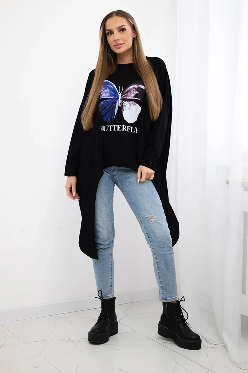 Kesi Tričko Butterfly Barva: Černá, Velikost: UNI