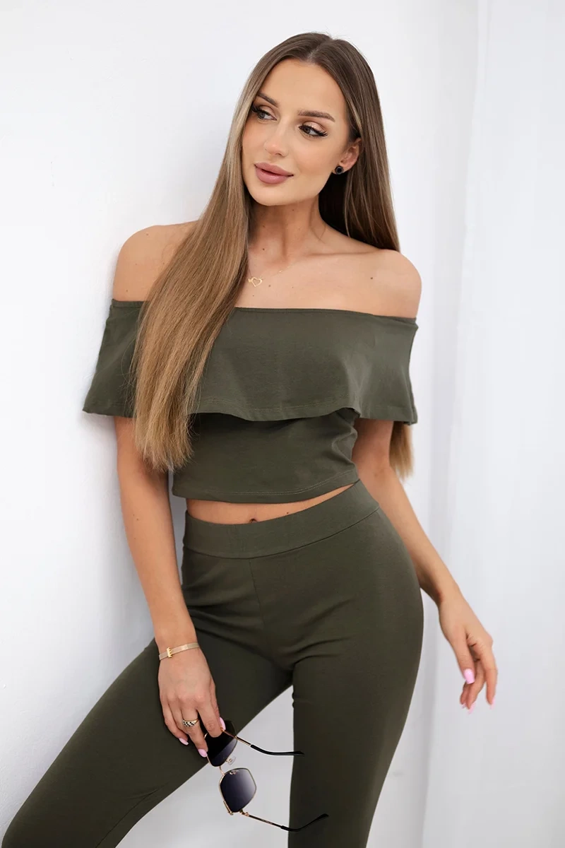 Kesi Sada Arya s volánky Barva: Zelená - tmavě, Velikost: UNI