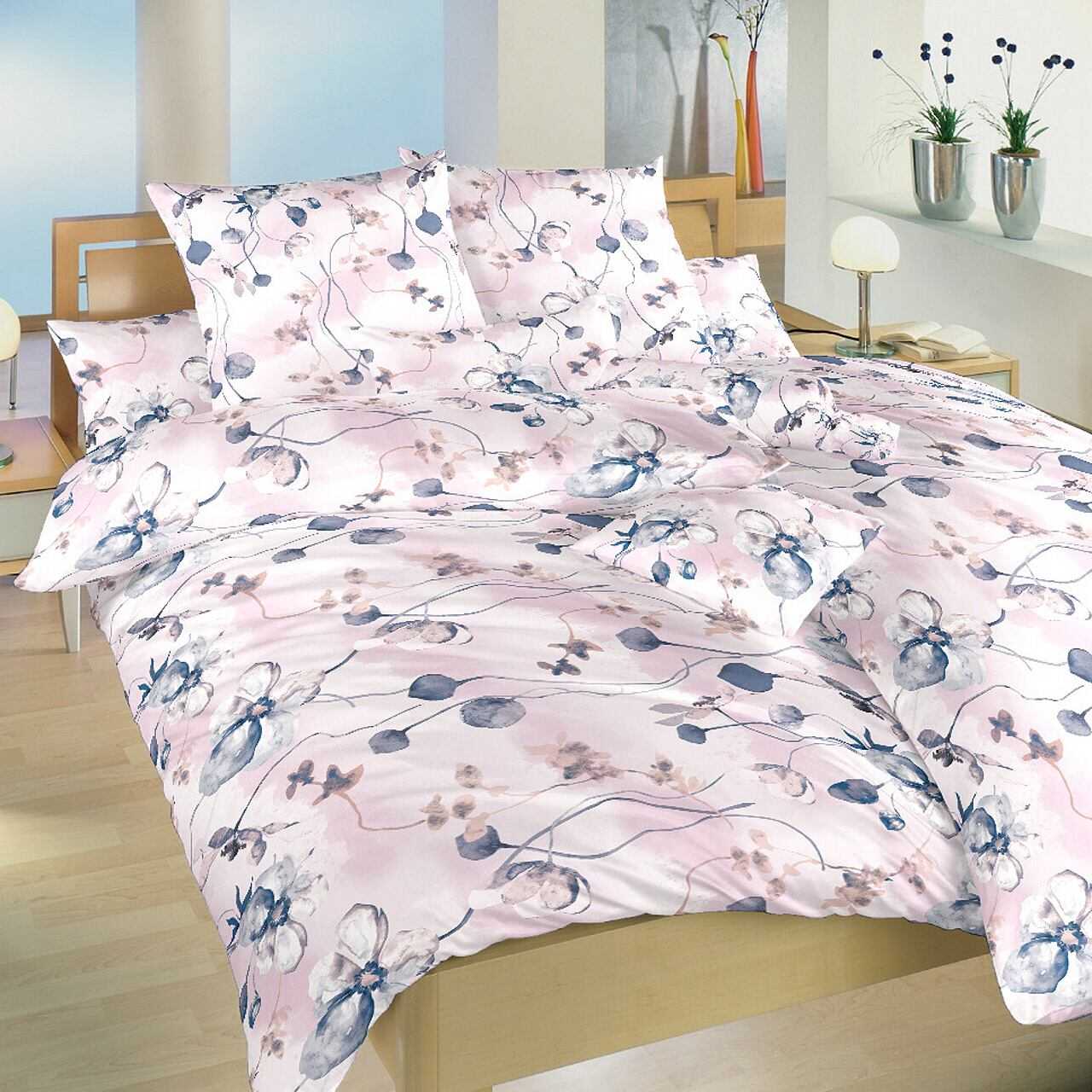 Dadka Povlečení bavlna Bloom elegance pudrová Varianta: Povlečení bavlna Bloom elegance pudrová 140x200, 70x90 cm