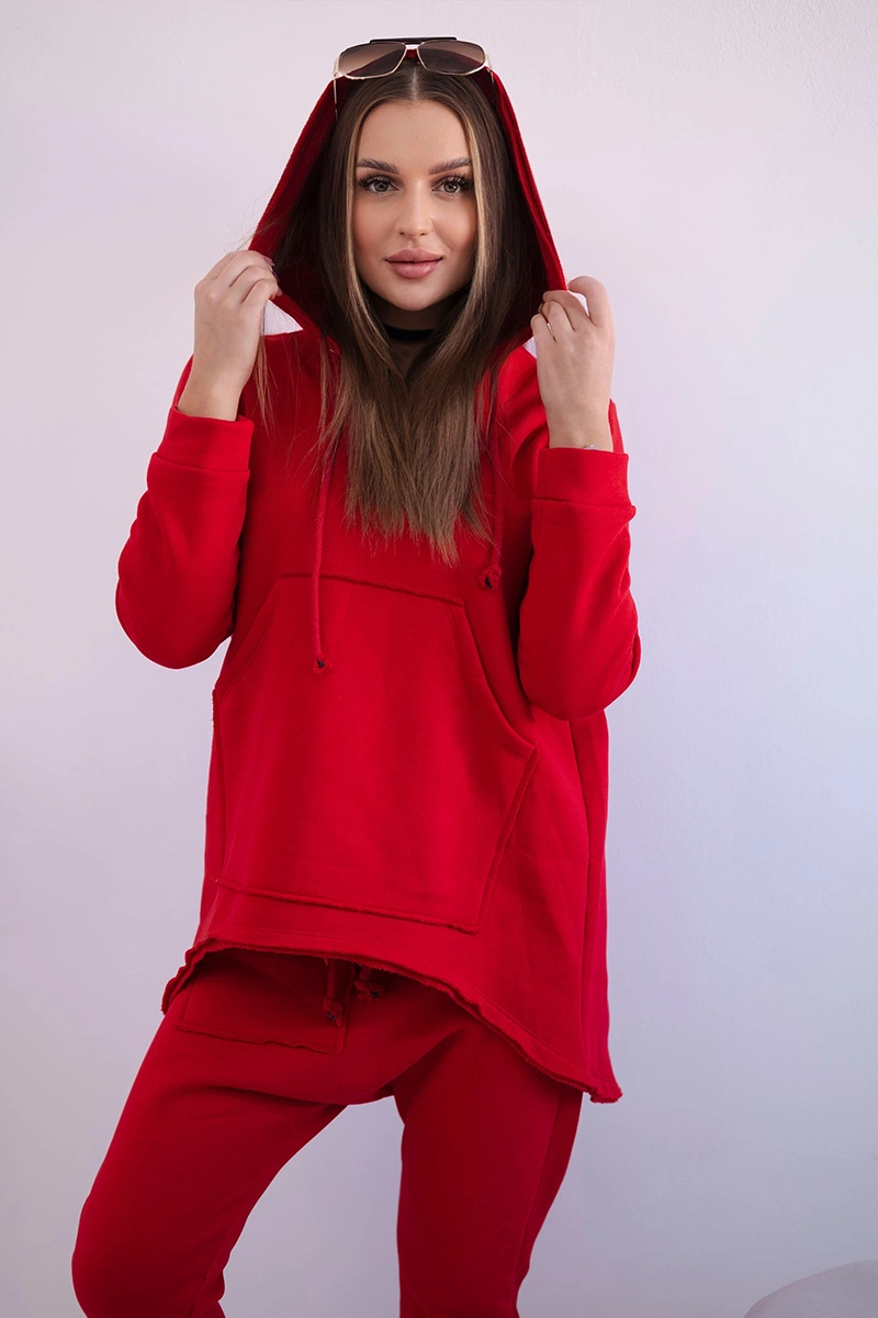 Kesi Sada Boyfriends - mikina + tepláky Barva: Červená, Velikost: UNI