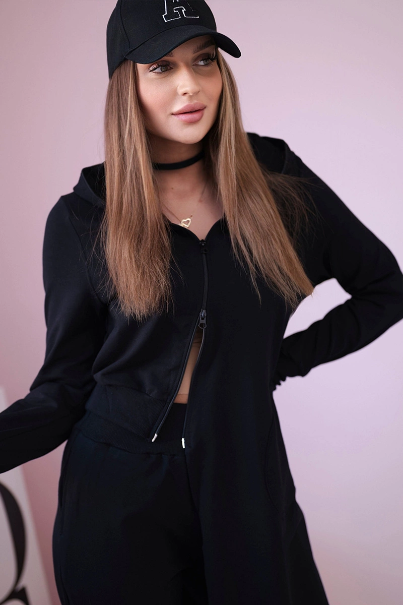 Kesi Sada Addie - mikina s delší stranou + tepláky Barva: Černá, Velikost: UNI