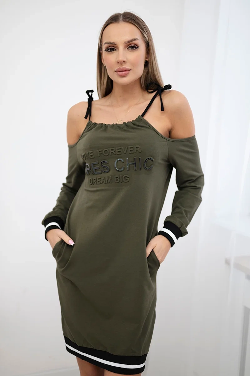 Kesi Šaty Tres Chic Barva: Zelená, Velikost: UNI