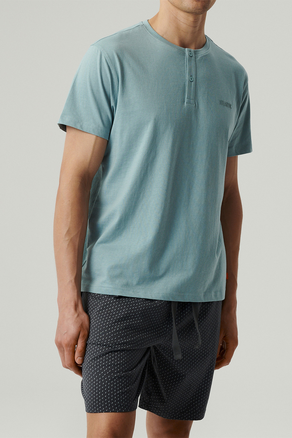 Pánské pyžamo Atlantic NMP-386 Barva: Modrá, Velikost: L