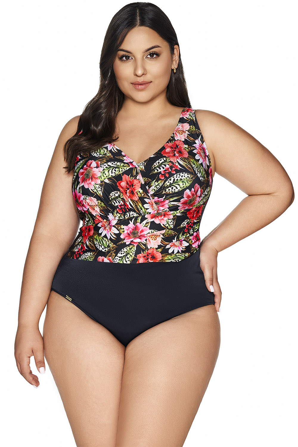 Jednodílné plavky Ava SKJ-60 Barva: Černá, Velikost: 80E