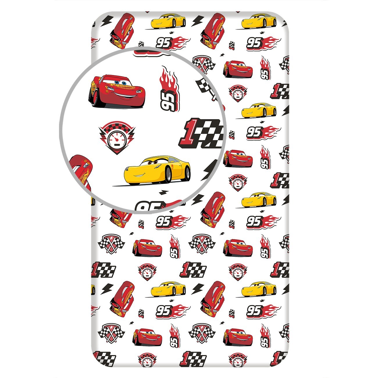 Jerry Fabrics Prostěradlo Cars 3 McQueen Varianta: Prostěradlo Cars 3 McQueen 90x200x25 cm