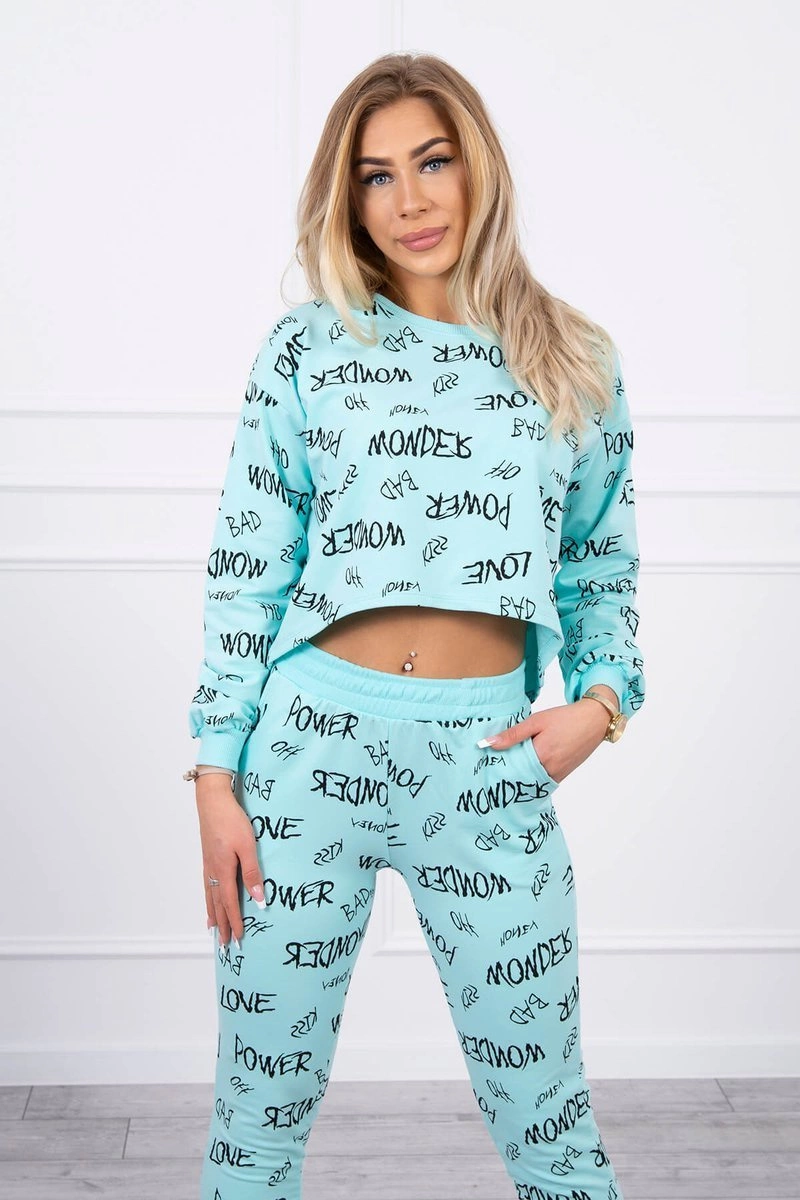 Kesi Dámská souprava 67961 - mikina + tepláky Barva: Tyrkysová, Velikost: UNI