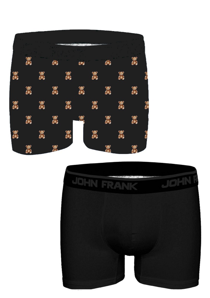 Pánské boxerky John Frank JF2BFUN102 2PACK Barva: Vícebarevná, Velikost: XXL