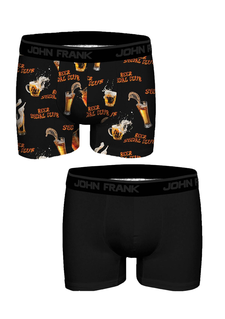 Pánské boxerky John Frank JF2BFUN107 2 PACK Barva: Vícebarevná, Velikost: XXL