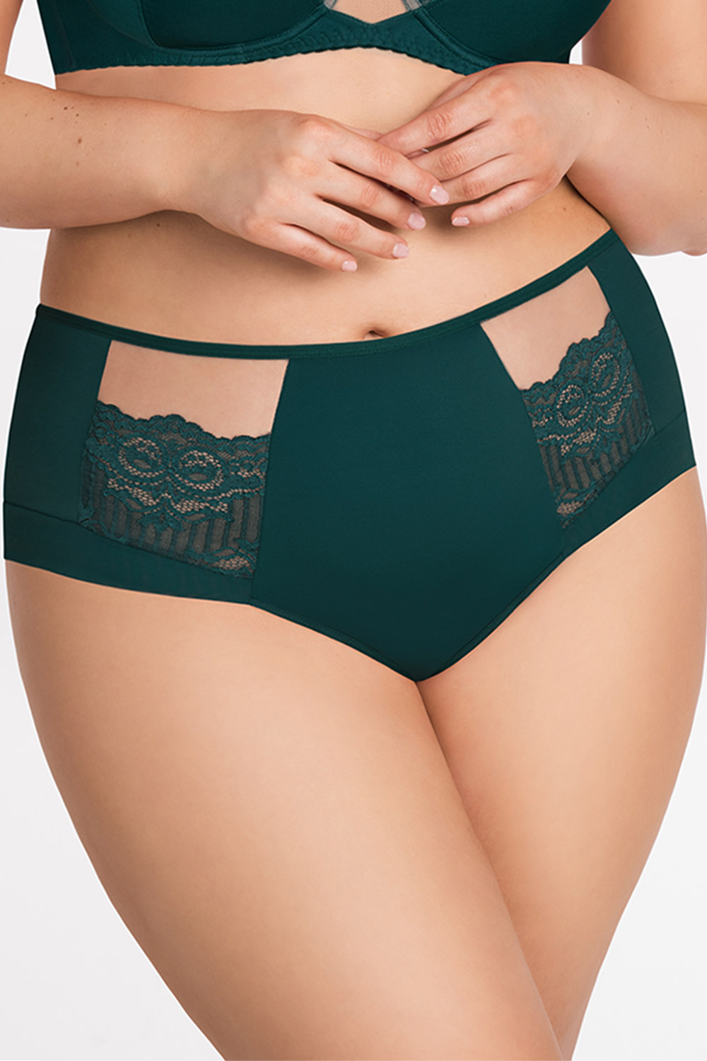Kalhotky Gorsenia K442 Luisse - výprodej Barva: Zelená, Velikost: XL